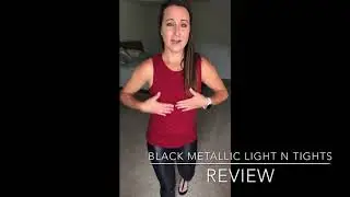 Zyia Active Review Black metallic light N Tight Leggings - true to size