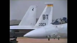 Old Classic video I took at RAF Bentwaters of BT F-15s in May 1992.