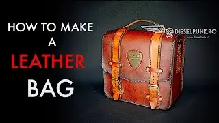 How to Make a Mens Leather Bag DIY- Tutorial and Pattern Download