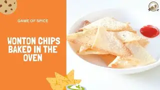 How to make crispy baked wonton chips in the oven | HEALTHY CHIPS | baked
