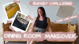 How To Flip Thrifted Furniture - Dining Room Makeover With Faux Lime Wash