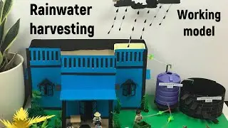 Rainwater Harvesting Working Model for Science Fair | Save Water Project Model Science Exhibition