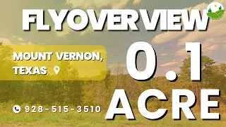 Fly Over - 0.1  acre land for sale in Mount Vernon, Texas [11720]