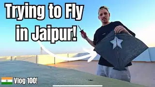 Foreigner Flying Kites in India (trying 😂) | India Vlog 100