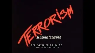 1980s U.S. AIR FORCE TERRORISM & TERROR ALERT FILM 