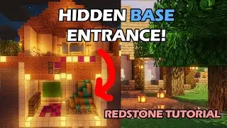 Top 3 Secret Base Entrances in Minecraft - TUTORIAL
