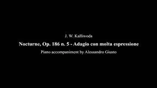Kalliwoda, Nocturne, Op. 186 n. 5 | Piano accompaniment