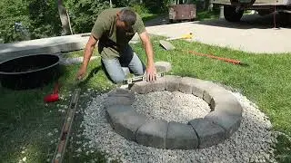 Dakota Stone Round Firepit Time Lapse