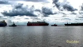 Emden Port Ems Traffic Emspier 12 August 2013