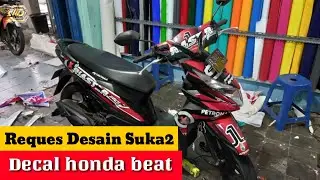 HONDA BEAT || DECAL MOTOR HONDA BEAT