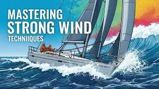 Pov: you are sailing in 43kn gusts, błękitna wstęga zatoki gdańskiej 360 video