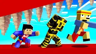 😂 CARRERA MORTAL EN MINECRAFT ¿QUIÉN SOBREVIVIRÁ? 💀