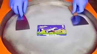 MILKA Milkinis Chocolate Cream Ice Rolls - ASMR Experience