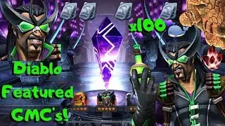 x100 Diablo Featured GMC's! Massive Crystal Opening! - Marvel Contest of Champions