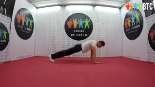 Demi pompes jambe tendu - Exercice WWW.BOUGETONCORPS.NET