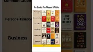 24 Books for Master 6 Skills #skills #bookstrip #motivation #selfhelp #selfdiscipline #books