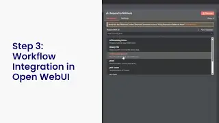 Step 3: Workflow Integration in Open WebUI