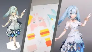 ペーパークラフト　ファルザン（原神二次創作）