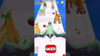 Dinosaur Evolution: Dino Run - Noob vs Pro vs Hacker vs God #shorts
