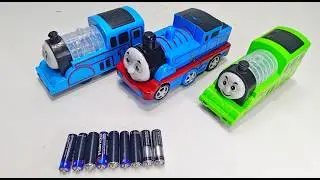 Play time and unboxing Thomas and Friends VS Choo Choo Charles Toys, Electric Fire Truck Slide Toys!