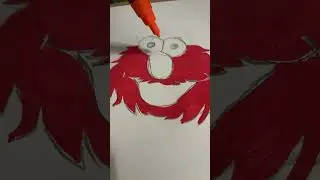 Drawing Elmo #art #drawing #poscaart #artist #elmo #cool #posca #satisfying #transition #50subs