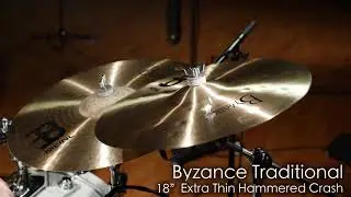 Meinl Cymbals Byzance Extra Thin Hammered Crashes Morph Demo