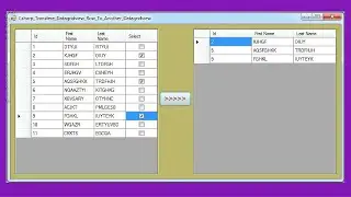 C# Tutorial - How To Dispaly Datagridview Checked Rows To Another DataGridView [ with source code ]