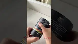 Black Striped Printed Cylinder Box for Health Products and Electronics