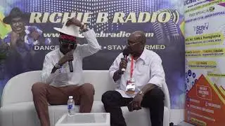 Young Wlid Apache being interviewed at Reggae Sumfest 2025 Night 1