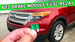 Ford Explorer, модуль ABS, местоположение предохранителя, реле, тормозной насос ABS, замена 2011 ...