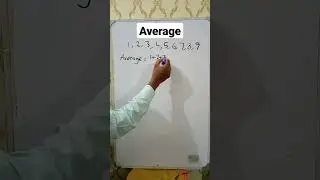 How to find average of numbers? | #shorts