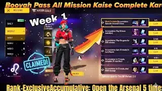 Open the Arsenal 5 times Complete | FF Mission Open The Arsenal 5  Times | Booyah Pass Mission Trick