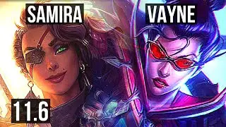 SAMIRA & Rakan vs VAYNE & Alistar (ADC) | Rank 5 Samira, Dominating | KR Challenger | v11.6
