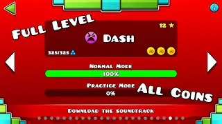 Dash full level all coins (Geometry dash)