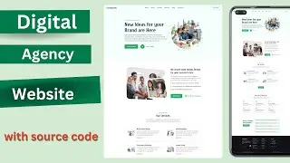Responsive Digital Agency Full Website Using HTML CSS JavaScript with source code 2024 | codelabweb