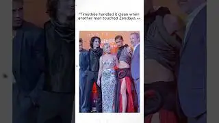 Timoth&eacute;e handled it clean when another man touched Zendaya.Zendaya #TimotheeChalamet