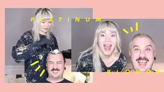 DARK BROWN TO PLATINUM HAIR IN A DAY // at-home diy