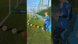 10 BALL CURVE CHALLENGE ⚽️😬 #shorts