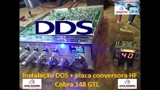 DDS Cobra148GTL com conversor RX para HF Instalação