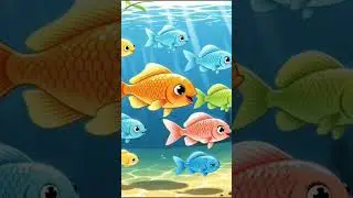 cartoon video #Kids and Fish#Little Kids & Little Fish#Tiny Fish, Big Smiles#shorts#Cute Moments