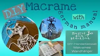 DIY MACRAME with german manual | Wandh&auml;nger | Makramee Pinay in Germany