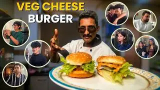 Fully Homemade VEG BURGER Recipe! 🍔😍 | Bun to Patty Made from Scratch | Chef Harish Ji