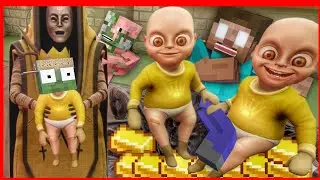 [ Baby In Yellow ] BẢO MẪU HEROBRINE VÀ EM BÉ A BÁO (P1) | MV Channel