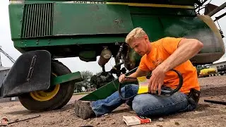 Prepping poor mans Hagie. John Deere 6000 Hi-cycle