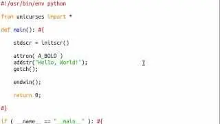 Python [curses] 05 Attributes