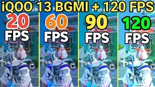 iQOO 13 BGMI GAMING TEST 120 FPS Comparison 🤩🔥 | Testing 20FPS vs 120FPS on BGMI! 