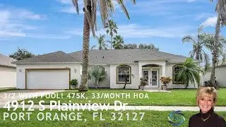 HOME FOR SALE PORT ORANGE FLORIDA! 5912 S Plainview Dr Port Orange FL 32127 3/2 with POOL! #newhome