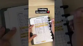 Tracking my content. ❤️ #writing #planning #socialmediaplanner