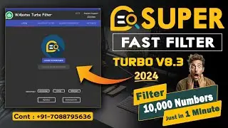 Whatsapp number availability checker | ultra super faster whatsapp turbo filter V8.3