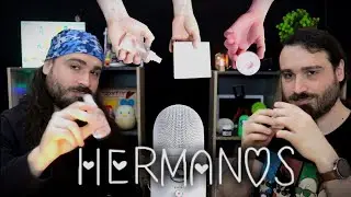 ASMR CON MI HERMANO | DOBLE RELAJACION SENSORIAL PARA SENTIR MUCHA PAZ | TAPPING | AGUA | MANOS